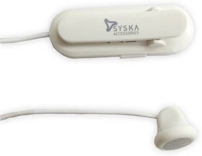 SYSKA BH65BLA Bluetooth Headset White